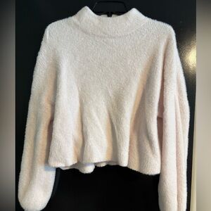 Cozy Creamy/Light Pink Turtleneck Sweater